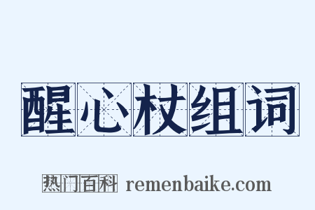 醒心杖组词是什么意思的图片
